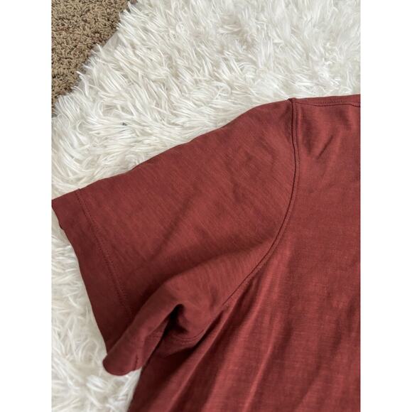 Even Tide Men’s Sz. M Burnt Orange/ Red Knit Polo. Excellent Condition - Picture 5 of 11